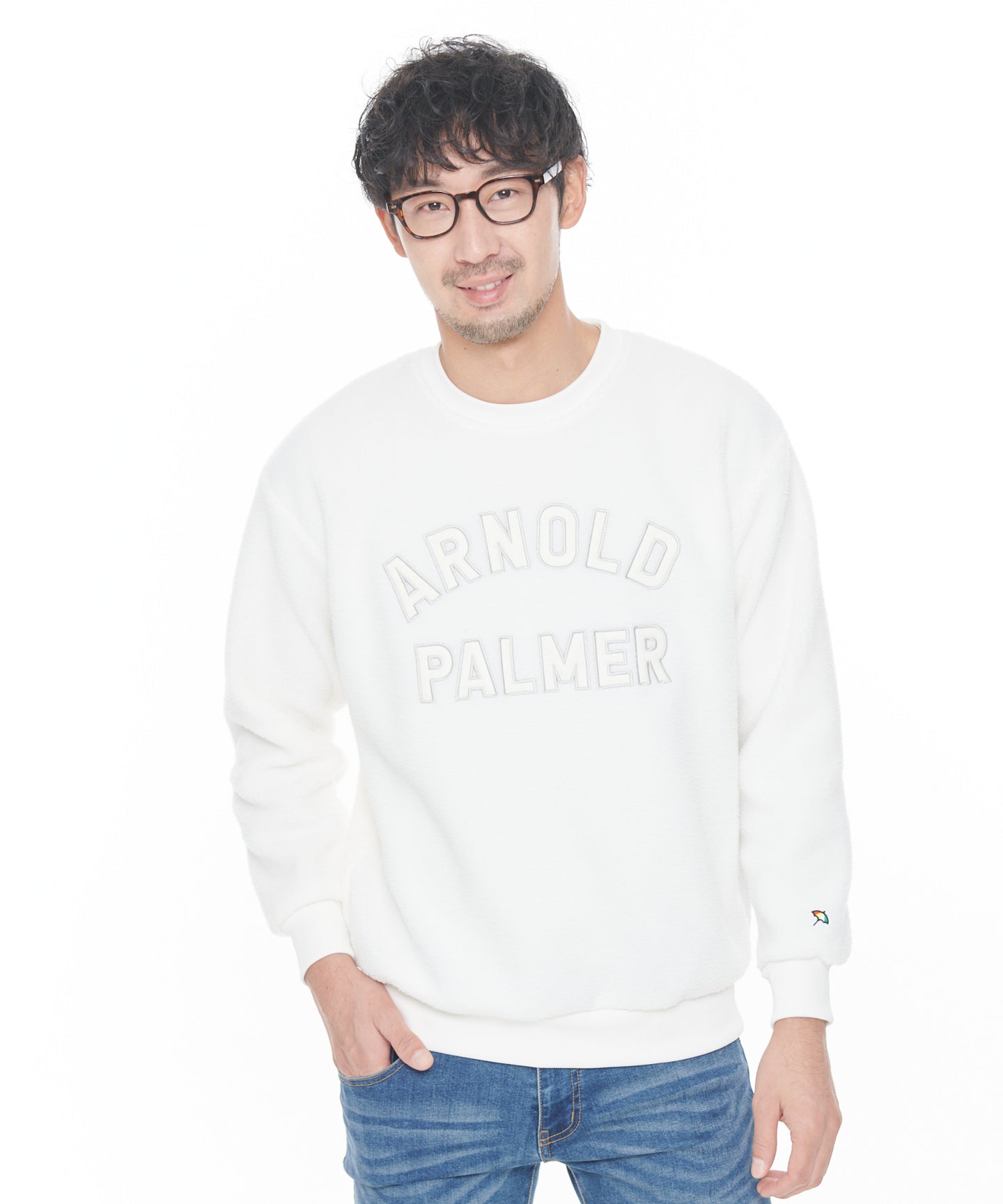 Arnold Palmer 【残り2点】ボアフリースシェアロゴプルオーバー